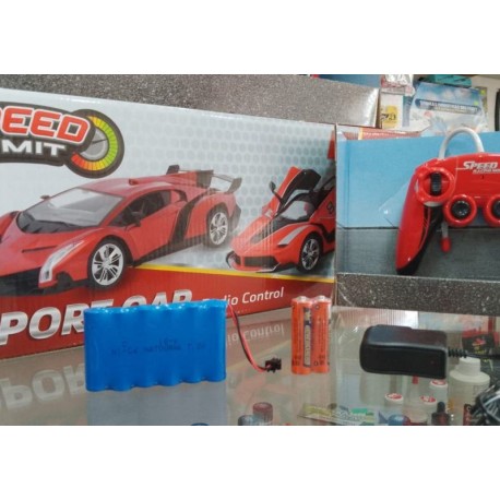 Sport Car De Radio Control Color RojoEscala 1 A 10