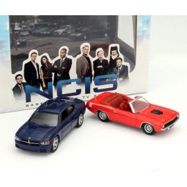 Cofre Diorama Dodge Charger et Plymouth Cuda Série TV “NCIS” 1/64 Greenlight