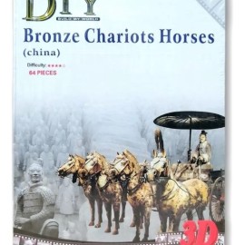 Bronze Chariots Horses Rompecabezas 3D Diy