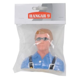 Figura de piloto civil de Hangar 9 con auriculares y gafas de sol