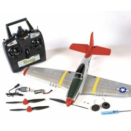 Rage RC P51D Mustang Micro avion listo para volar